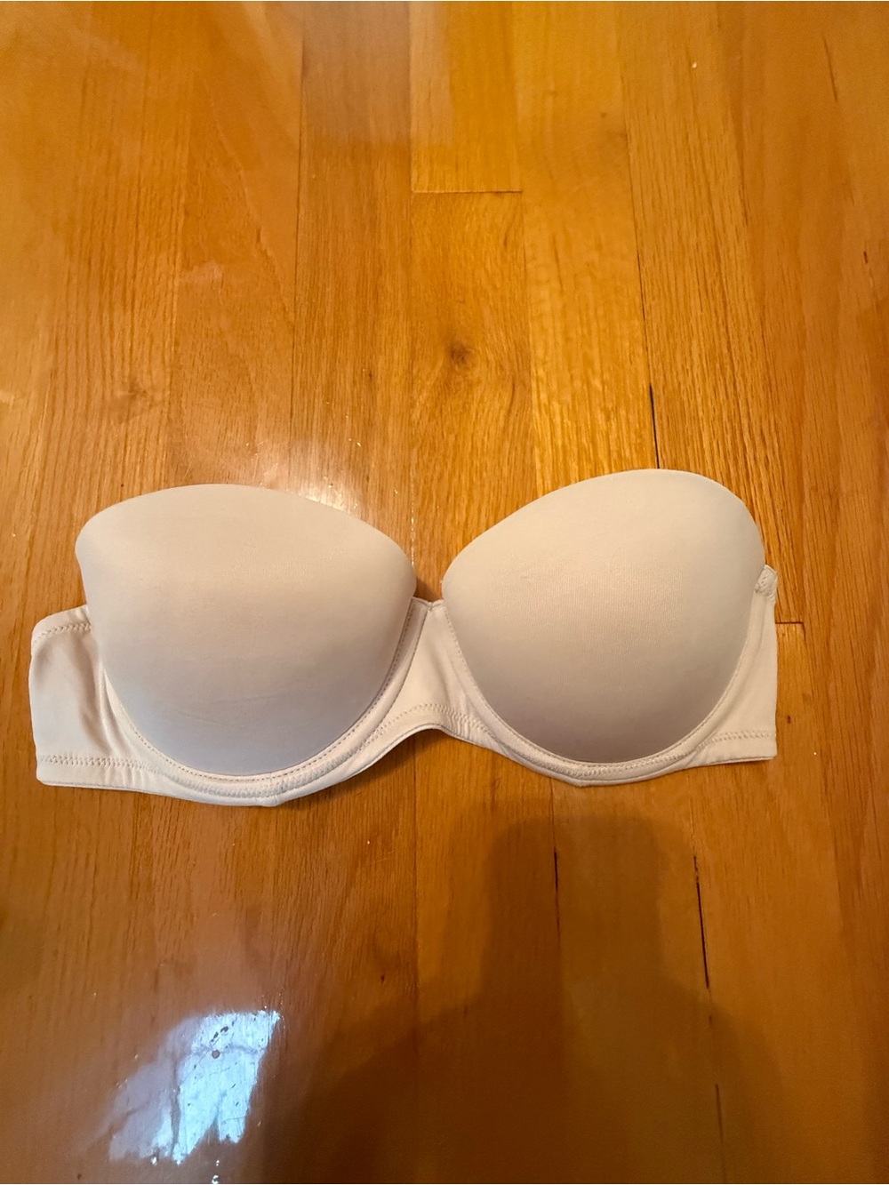 PINK Victoria's Secret Strapless Bandeau Bra - White